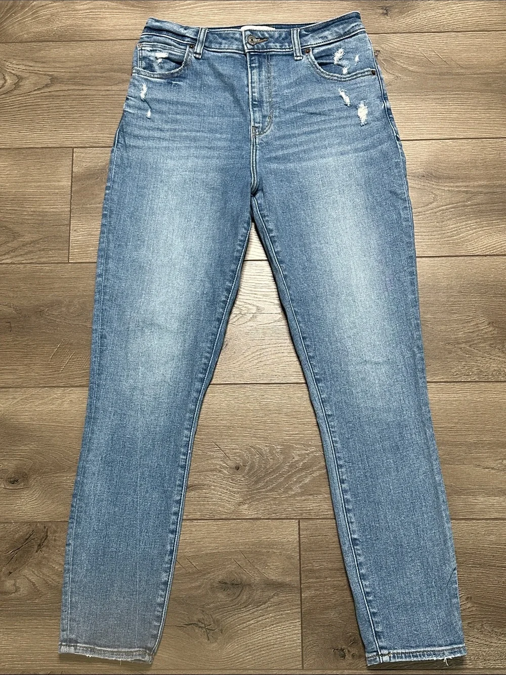Abercrombie & Fitch Super Skinny Ankle High Rise Curve Love Blue Jeans 28 Long